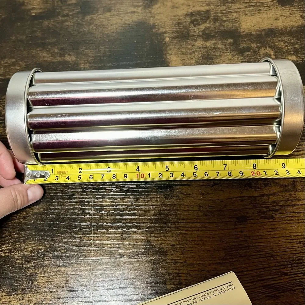 Pampered Chef Scalloped Bread Tube Pan #1565 w/ Recipes Instructions